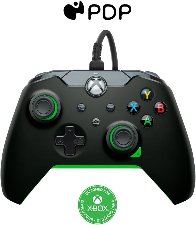Xbox Series X/S, Xbox One - PDP Wired Gaming Controller USB Gamepad Neon Black