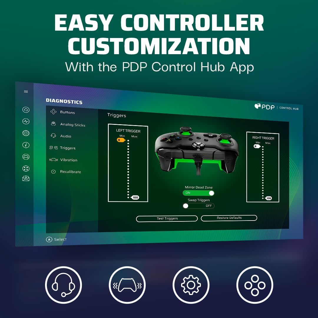 Xbox Series X/S, Xbox One - PDP Wired Gaming Controller USB Gamepad Neon Black