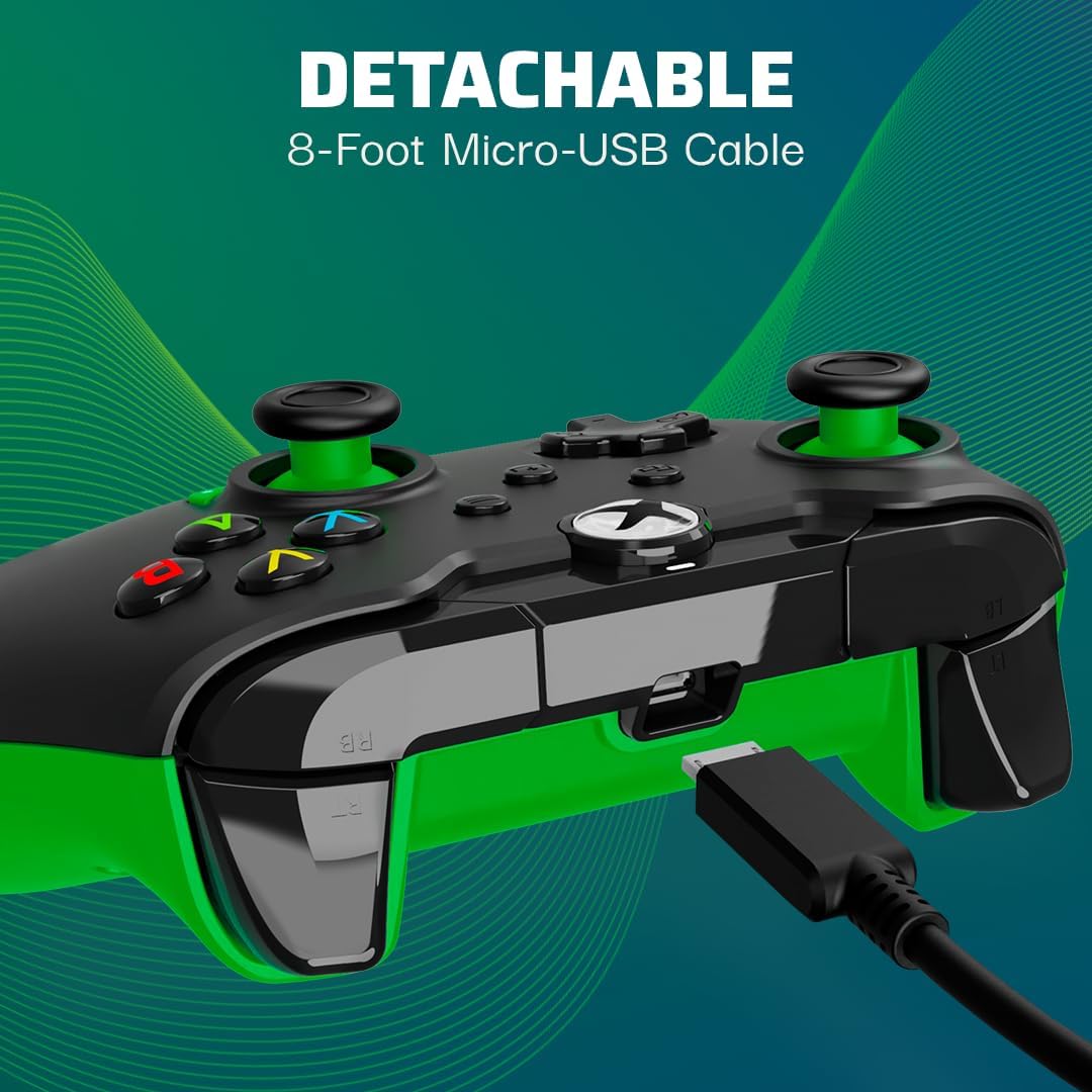 Xbox Series X/S, Xbox One - PDP Wired Gaming Controller USB Gamepad Neon Black