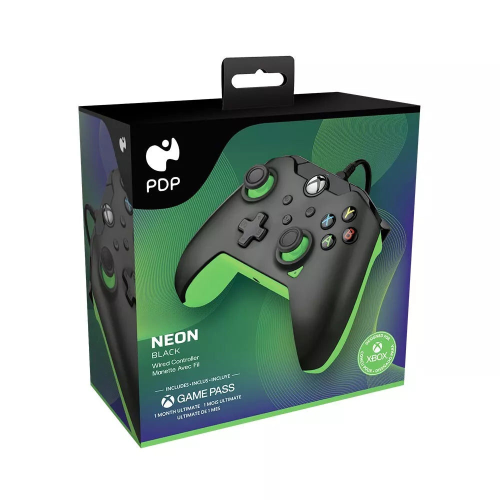 Xbox Series X/S, Xbox One - PDP Wired Gaming Controller USB Gamepad Neon Black