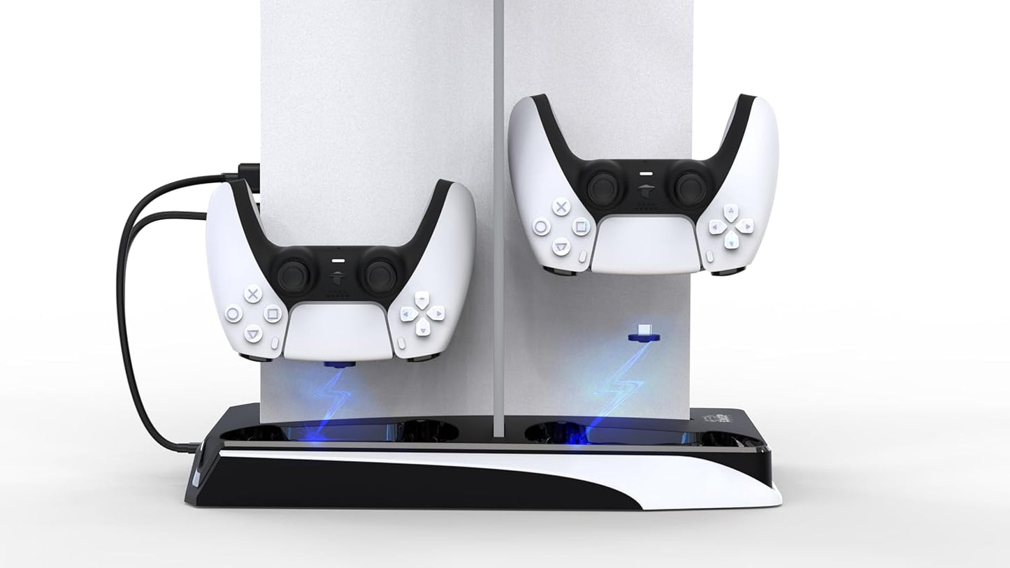 Imp Gaming DLX LED Twin Charging Tower Inc Cooling Fans & Game Storage Stand –