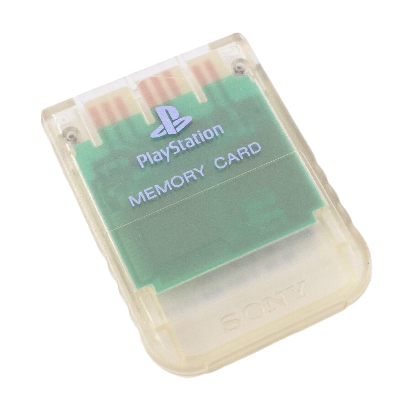 PS1 Sony Memory Card Clear SCPH 2010 Accessory