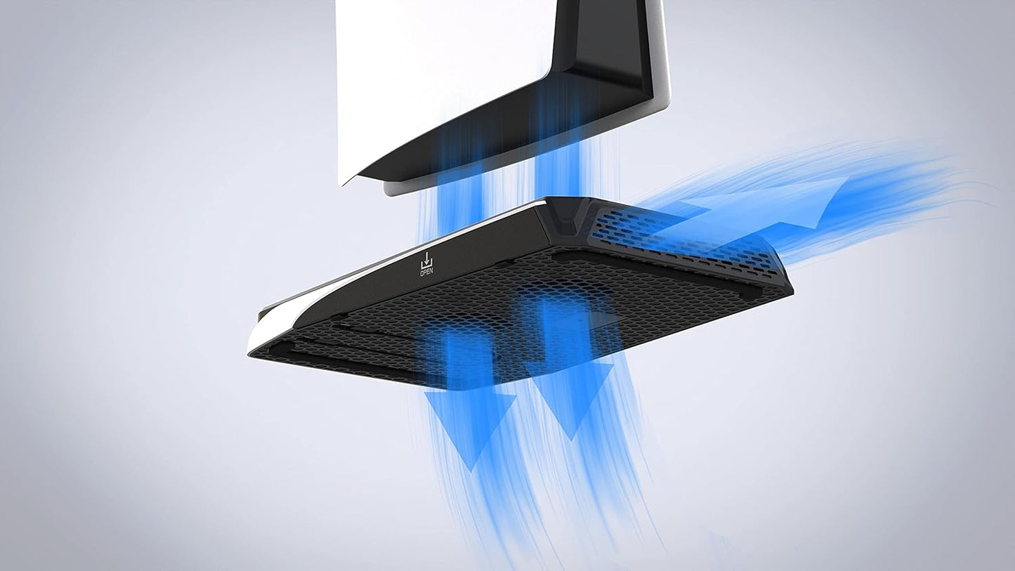 Imp Gaming DLX Twin Charging Tower Inc Cooling Fans & Game Storage Stand –