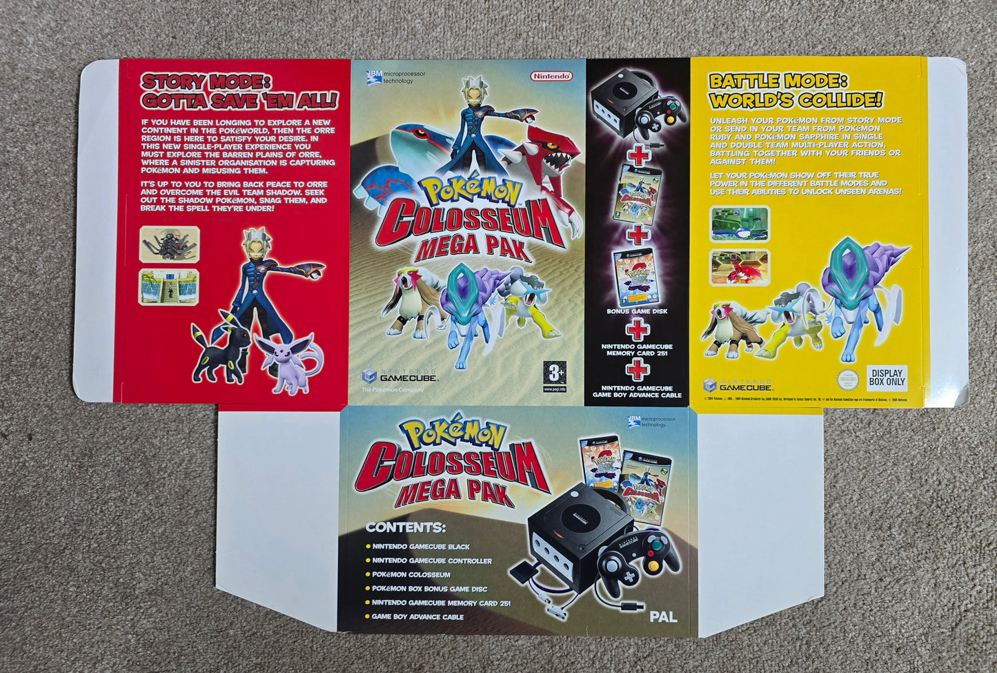 Pokémon Colosseum Promotional Display Material – Rare Gaming Collectible