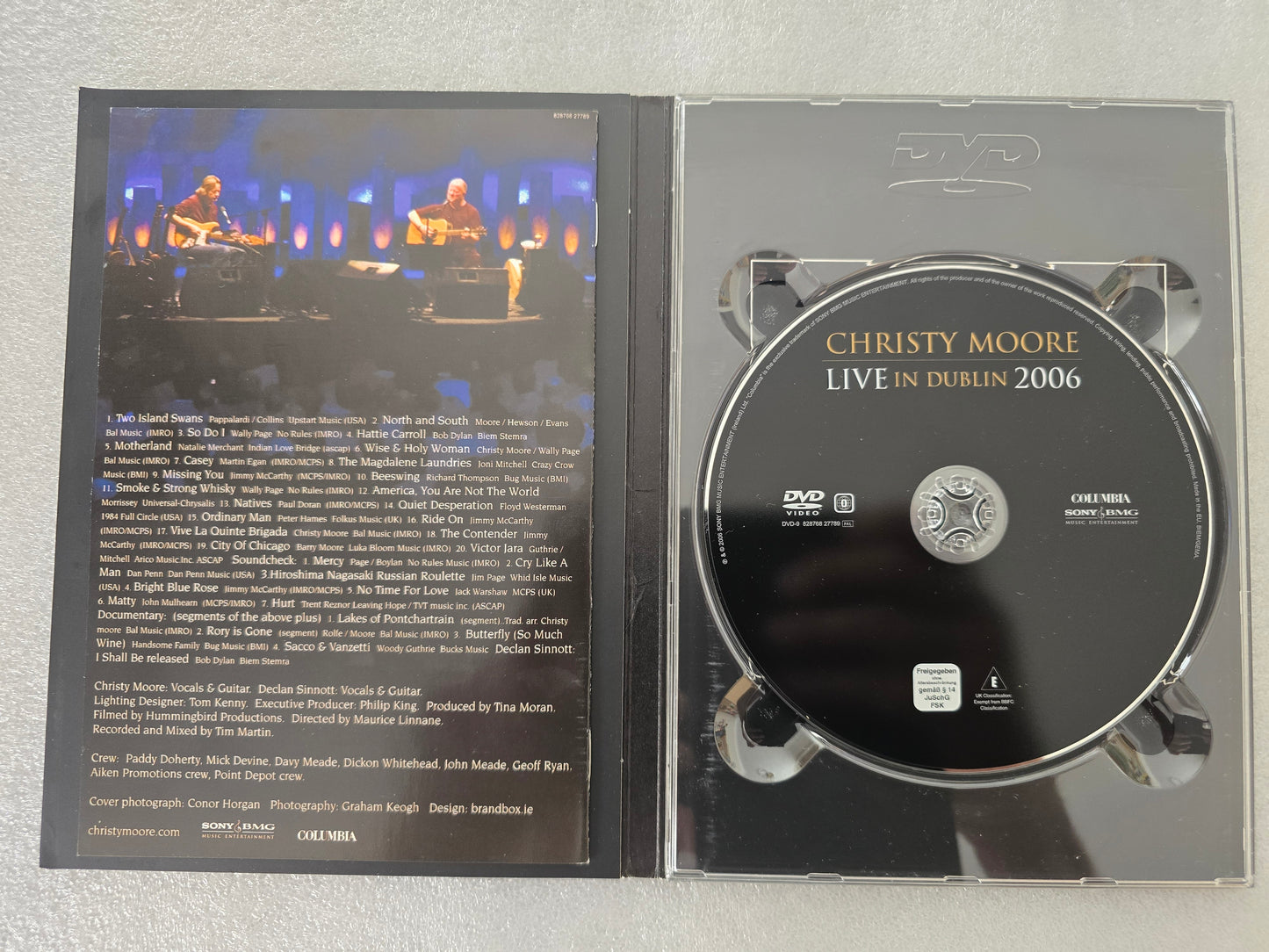 Christy Moore – Live in Dublin 2006 DVD Music Concert Film