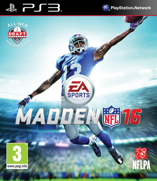 Madden NFL 16 PlayStation 3 American Football Sports EA Sports 2015