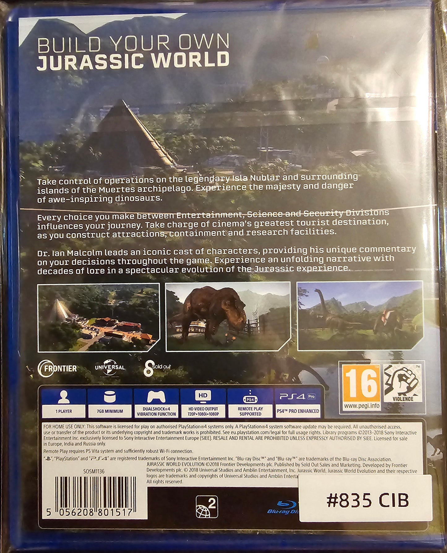 Jurassic World Evolution – PlayStation 4