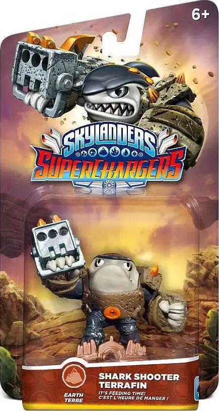 Shark Shooter Terrafin Skylanders Superchargers Earth Figure Charger