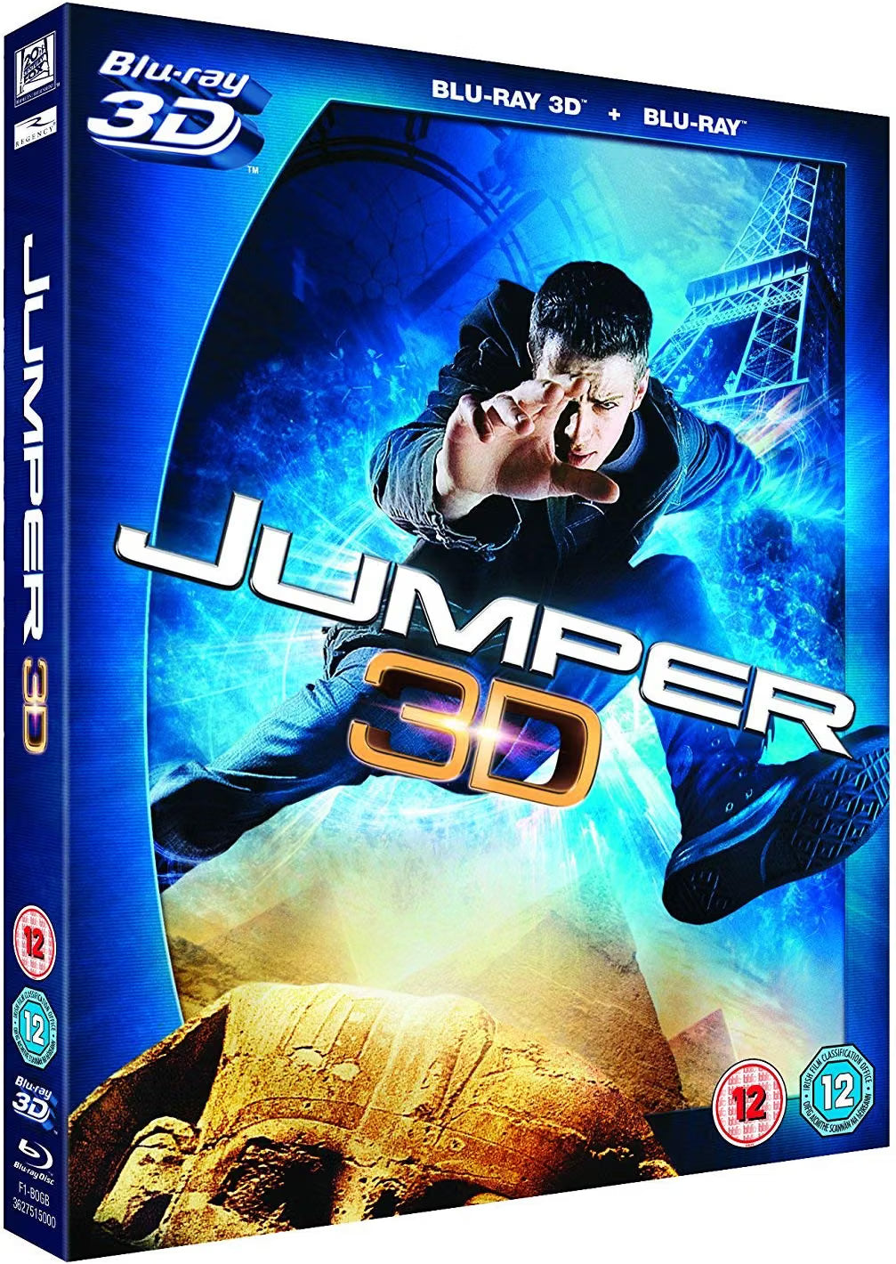 Jumper – Blu-ray 3D + Blu-ray Sci-Fi Action Thriller Hayden Christensen Doug Liman 20th Century Fox
