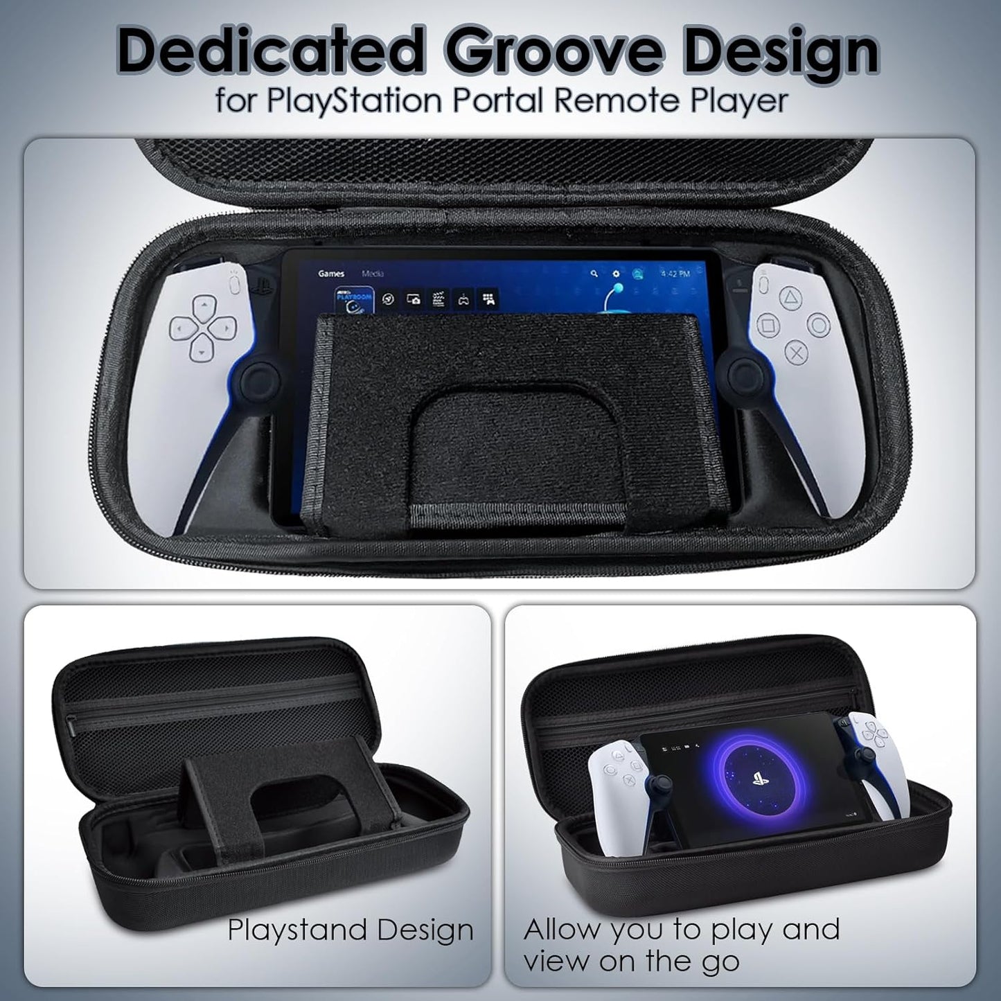 IUHOZI PS Portal Carrying Case, Hard Eva Shell Compatible with PlayStation