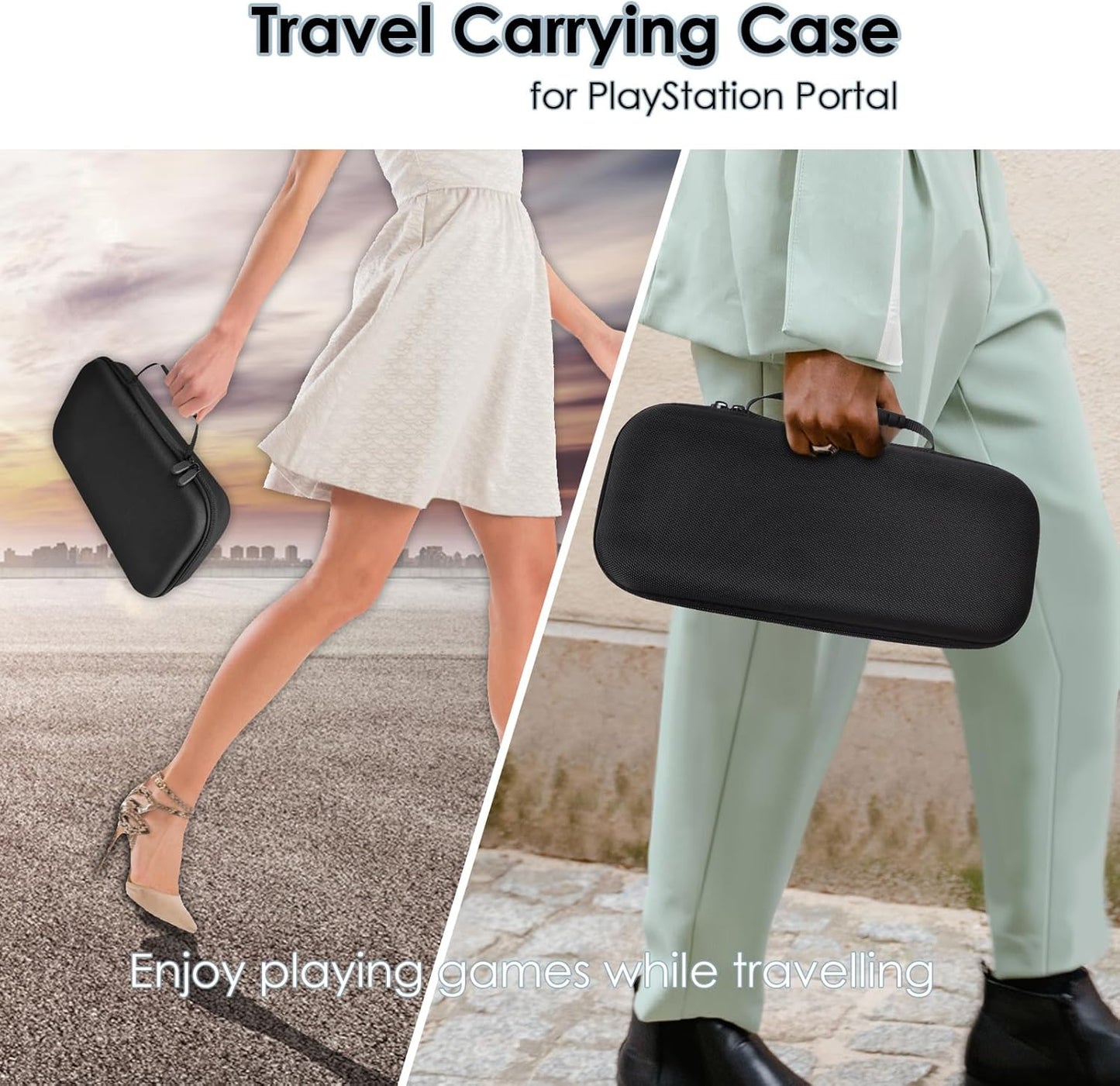 IUHOZI PS Portal Carrying Case, Hard Eva Shell Compatible with PlayStation