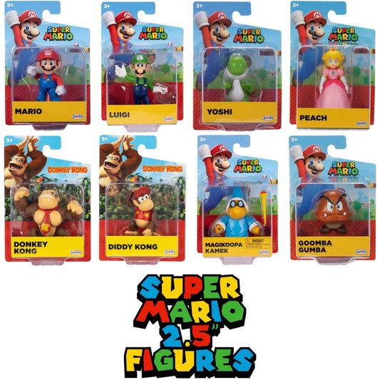 Nintendo Super Mario 2.5in Articulation Figure – Collectible Action Figure