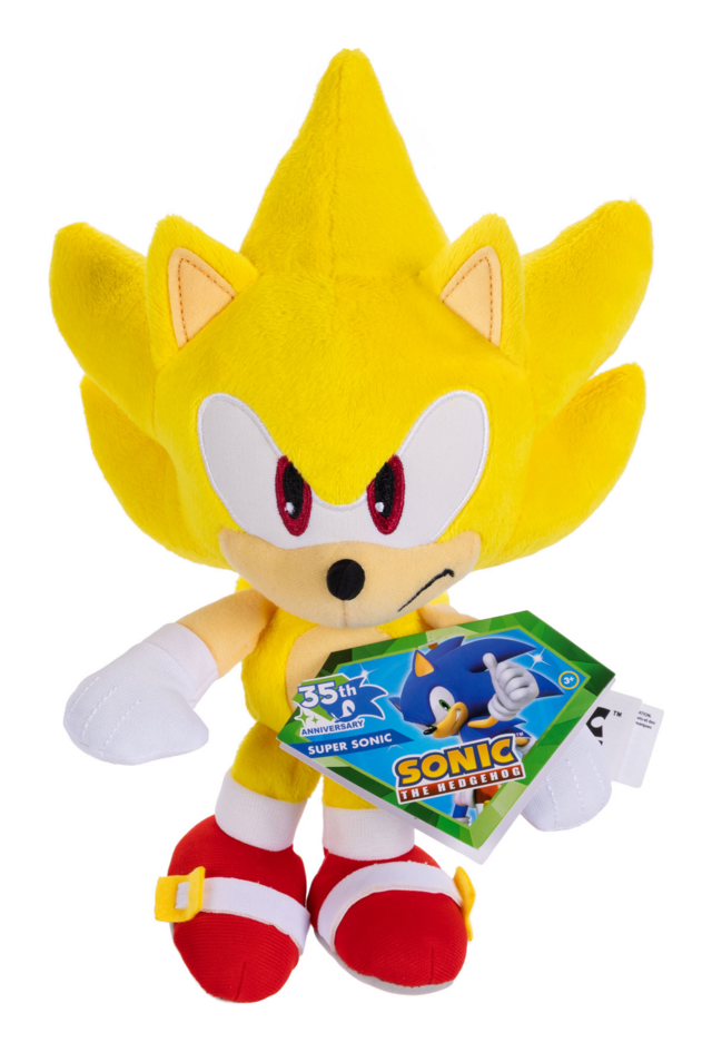 Sonic The Hedgehog 35th Anniversary 9 Inch Basic Plush Jakks Pacific Sega