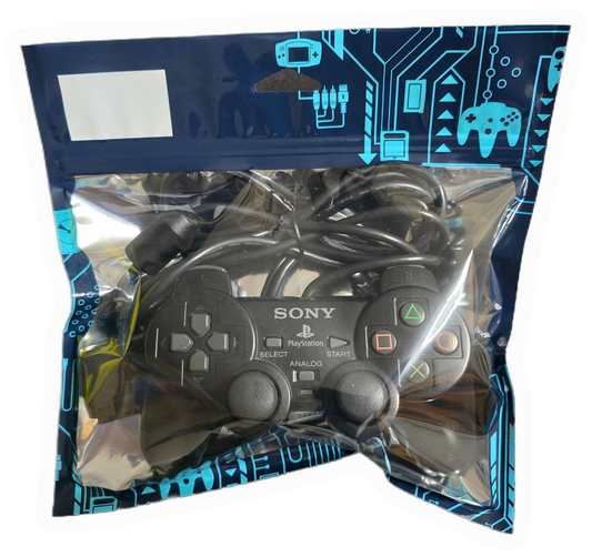 Dual Shock PlayStation 2 Official Sony Black Controller SCPH 10010