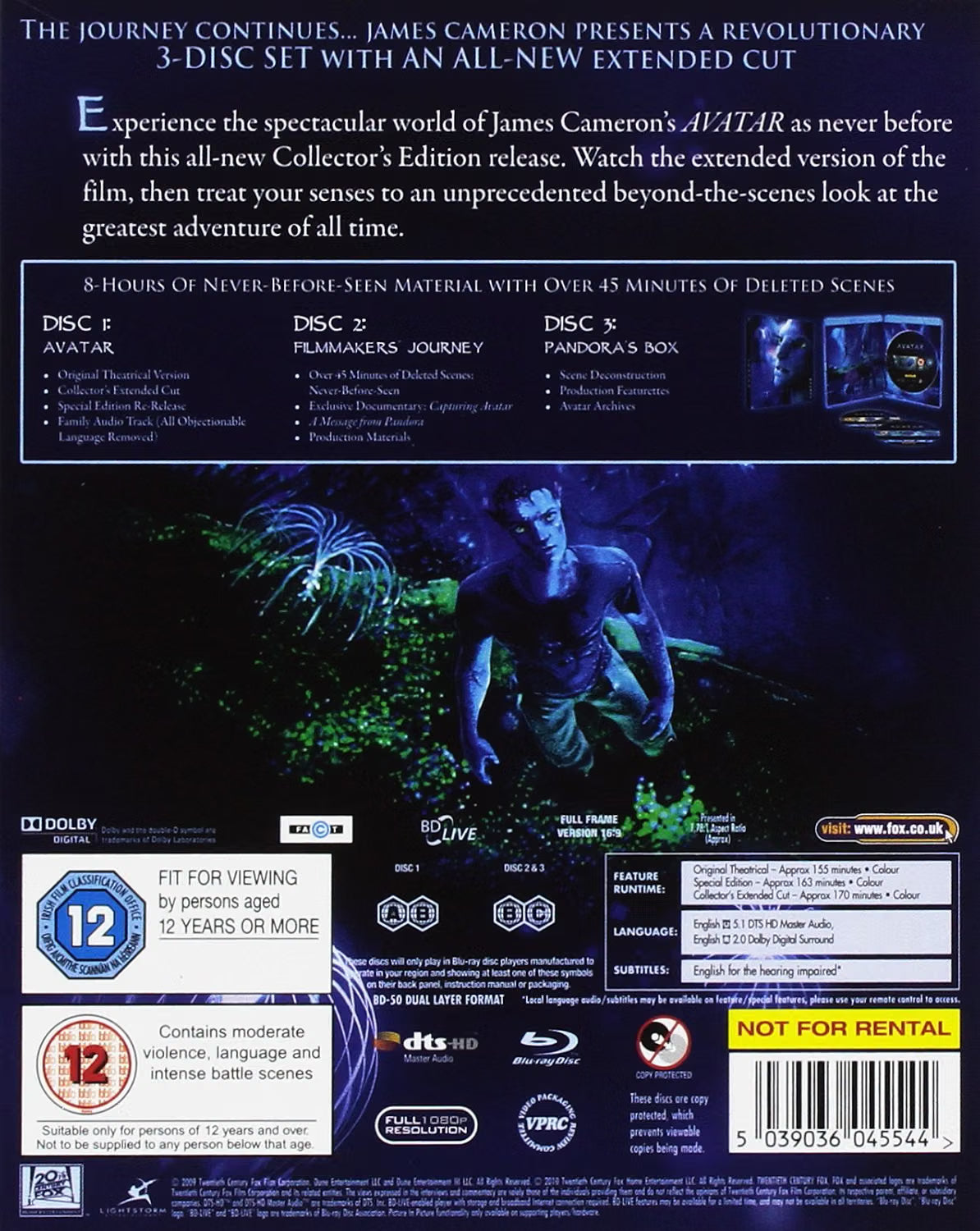 Avatar – Blu-ray & DVD Sci-Fi Epic James Cameron