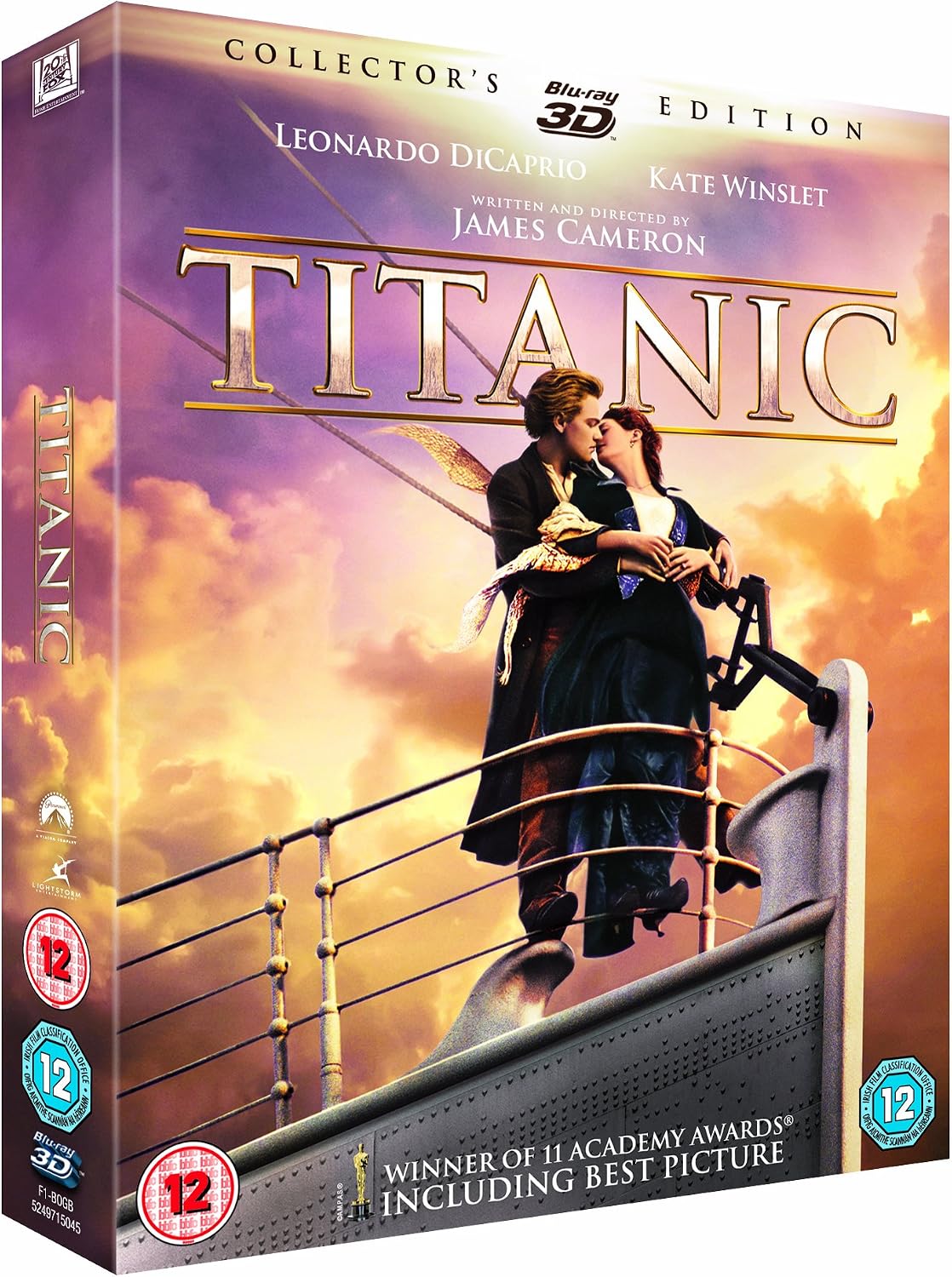 Titanic Blu-ray 3D Collector's Edition James Cameron Leonardo DiCaprio 1997