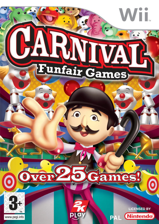 Carnival Games Nintendo Wii Family Party Mini Games 2007 Multiplayer 2K Play