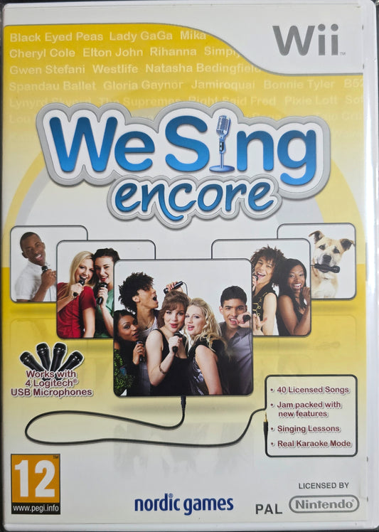 We Sing Encore  – Nintendo Wii Music Karaoke Nordic Games