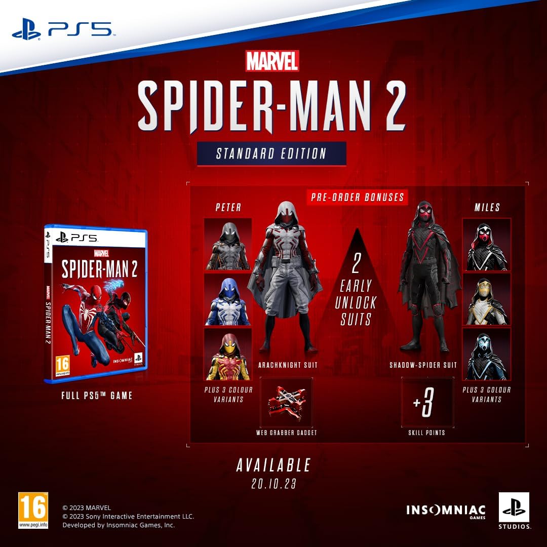 Marvel's Spider Man 2 – PlayStation 5  Action Adventure Game