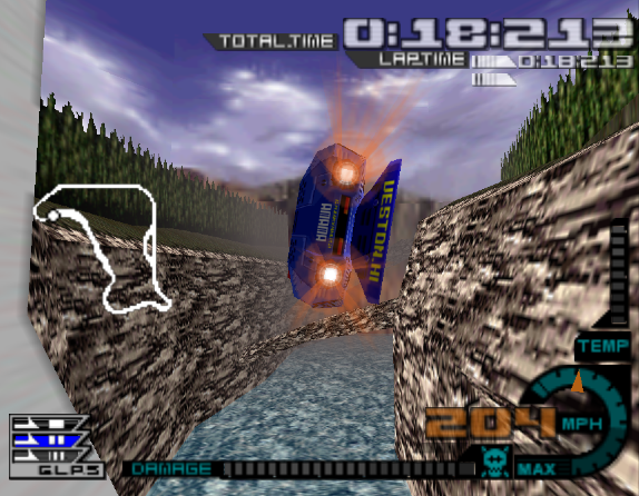 Aero Gauge – Nintendo 64 Racing Game ASCII Corporation NTSC-J