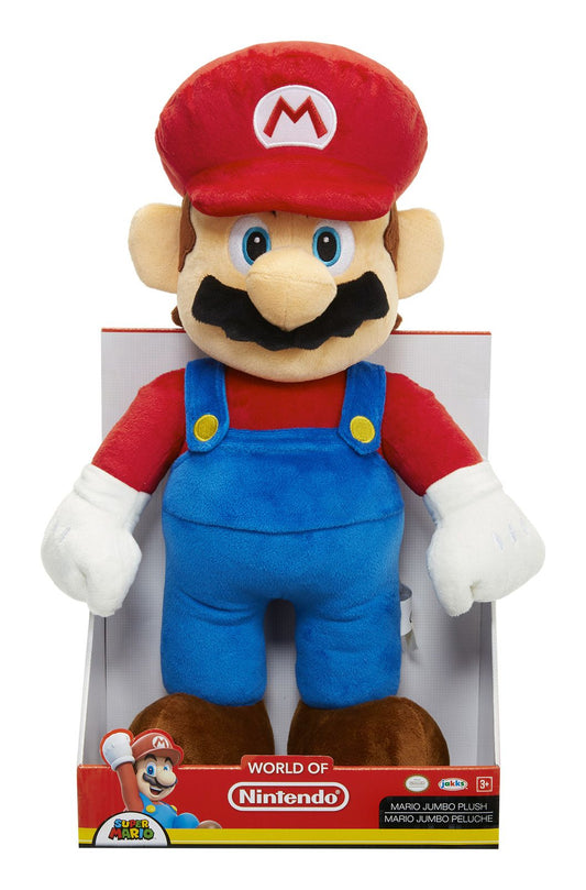 Nintendo Jumbo Basic Plush Mario – Large Soft Toy