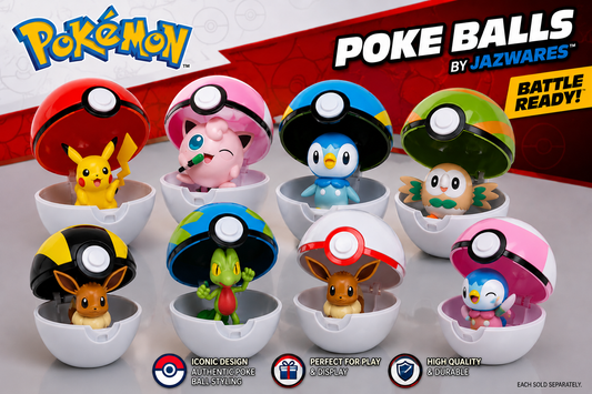 Pokémon Clip 'N' Go Poké Ball & Figure Sets Jazwares