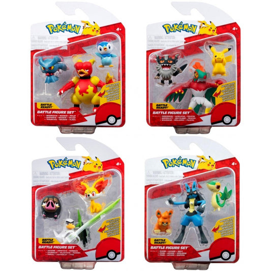 Pokémon 3 pack Battle Figure TCG