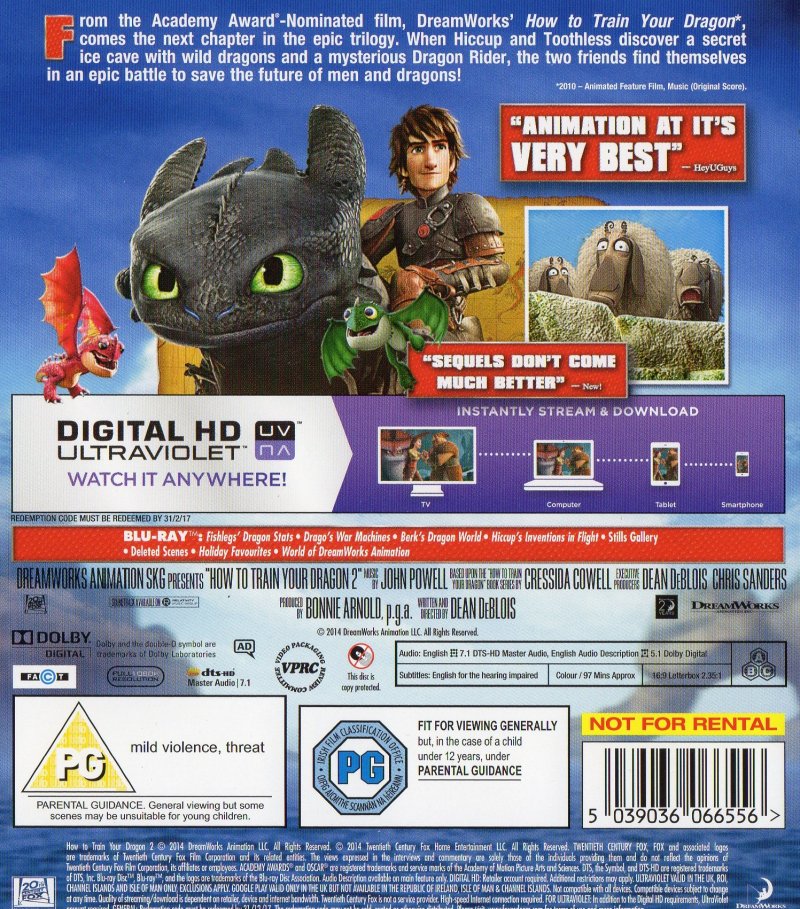 How to Train Your Dragon 2 – Blu Blu-ray