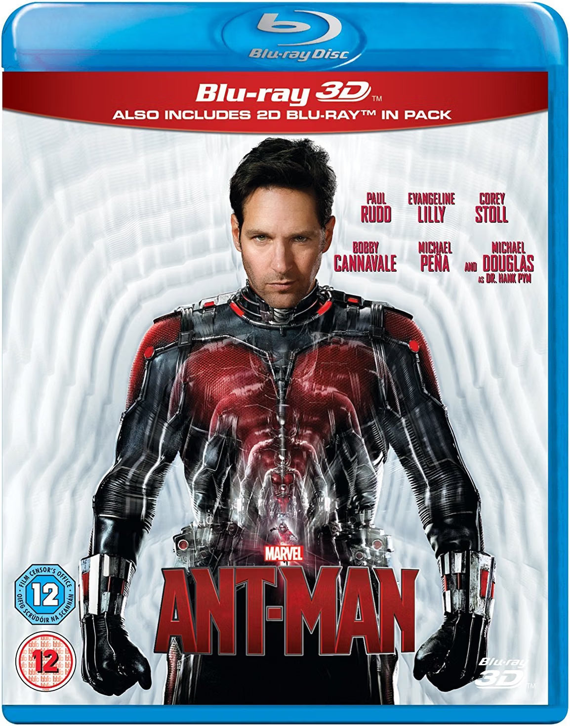Ant-Man – Blu-ray Marvel Superhero Film Paul Rudd Michael Douglas Disney