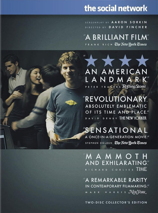 The Social Network DVD 2010 Jesse Eisenberg David Fincher Drama Columbia