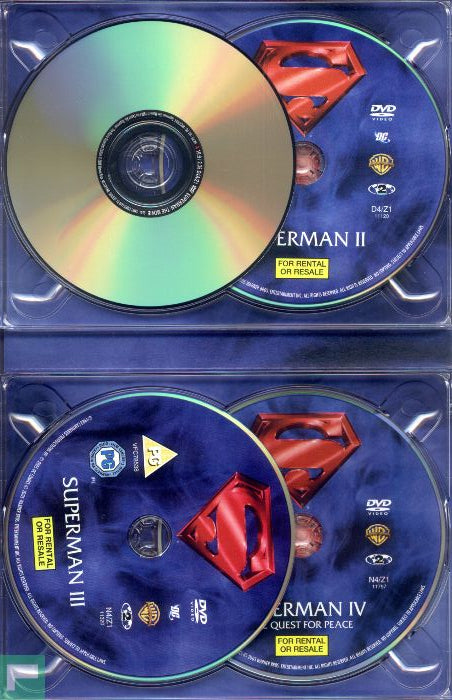 The Complete Superman Collection – DVD Superhero Action Christopher Reeve Warner Bros Box Set