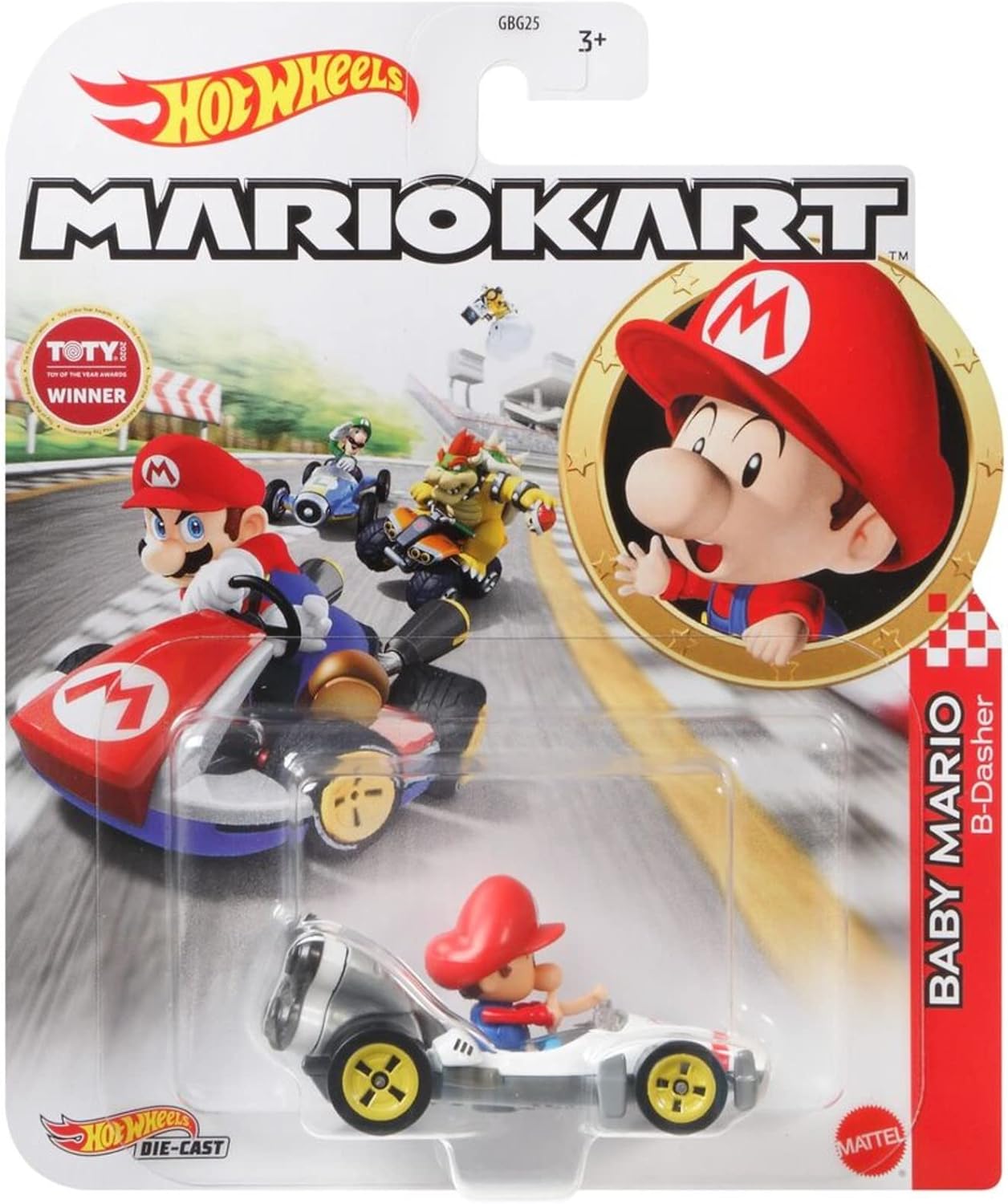 Hot Wheels Mario Kart – Standard Kart Die Cast Toy Vehicle