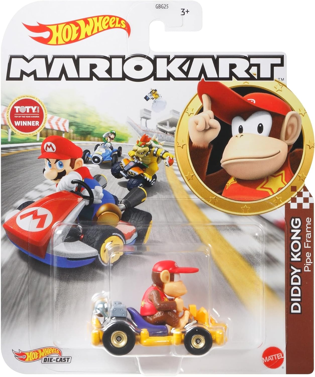 Hot Wheels Mario Kart – Standard Kart Die Cast Toy Vehicle