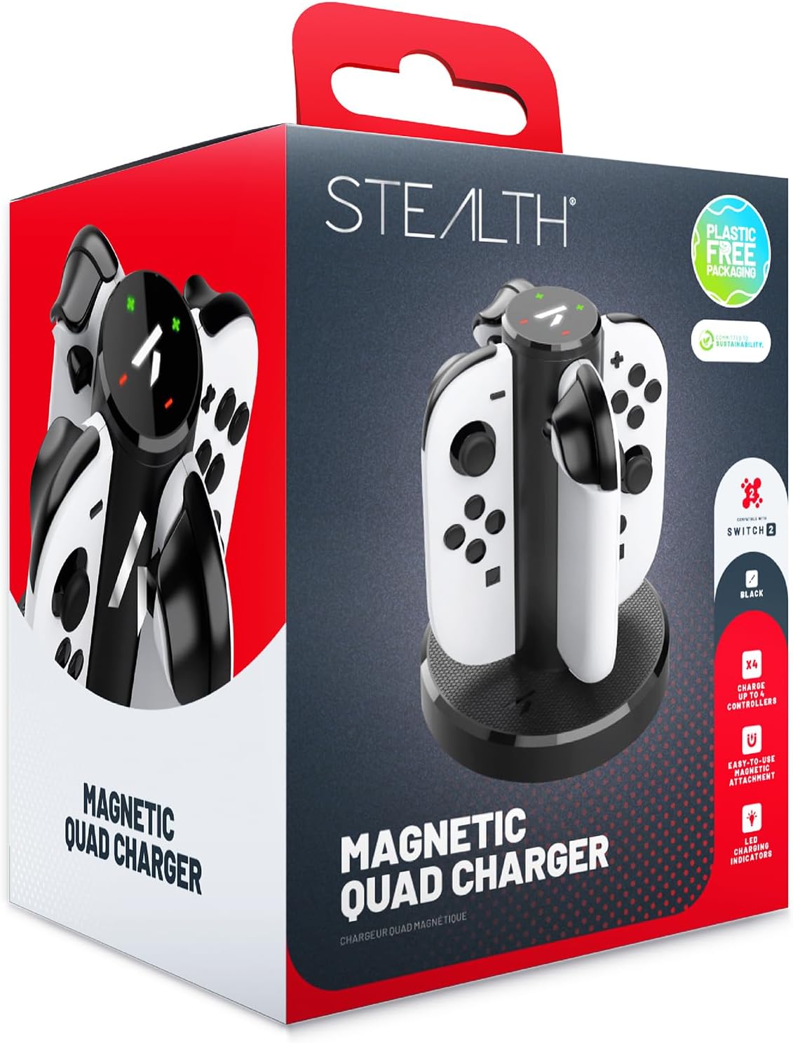 Nintendo Switch 2 Joycon Stealth Quad Charging Dock