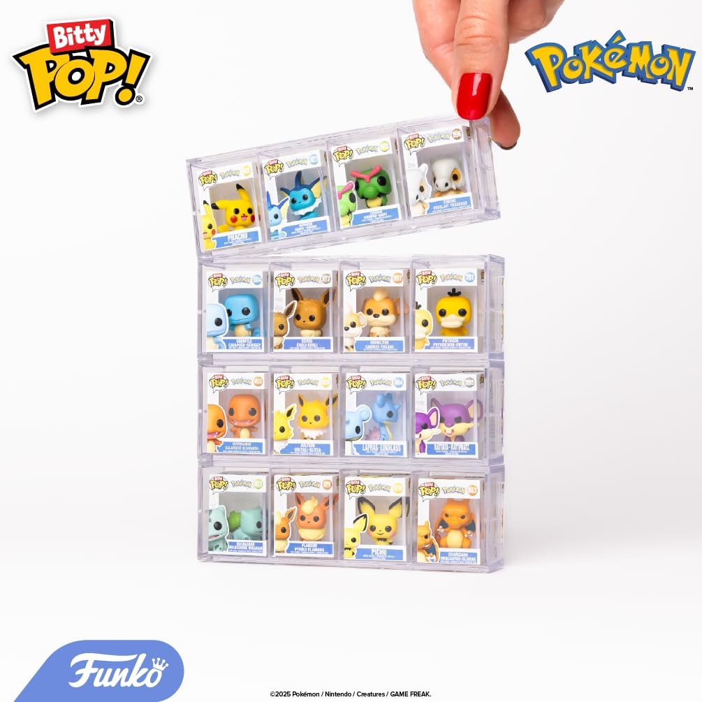 Funko Bitty POP Pokemon 4 Pack Pikachu Vaporeon Caterpie Cubone 0.9 Inch Figures