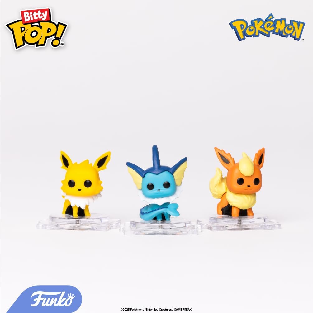 Funko Bitty POP Pokemon 4 Pack Pikachu Vaporeon Caterpie Cubone 0.9 Inch Figures
