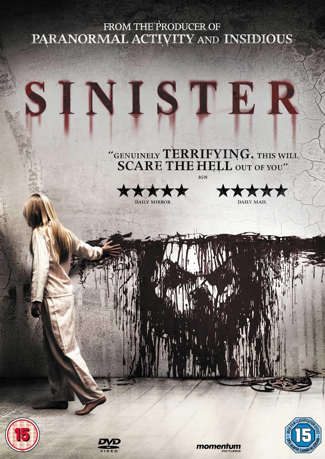 Sinister DVD Supernatural Horror Thriller 2012 Ethan Hawke Scott Derrickson