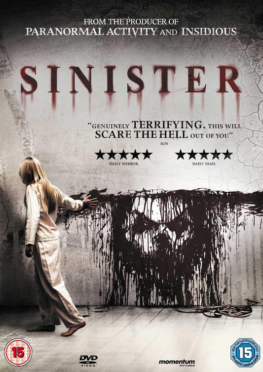 Sinister DVD Supernatural Horror Thriller 2012 Ethan Hawke Scott Derrickson