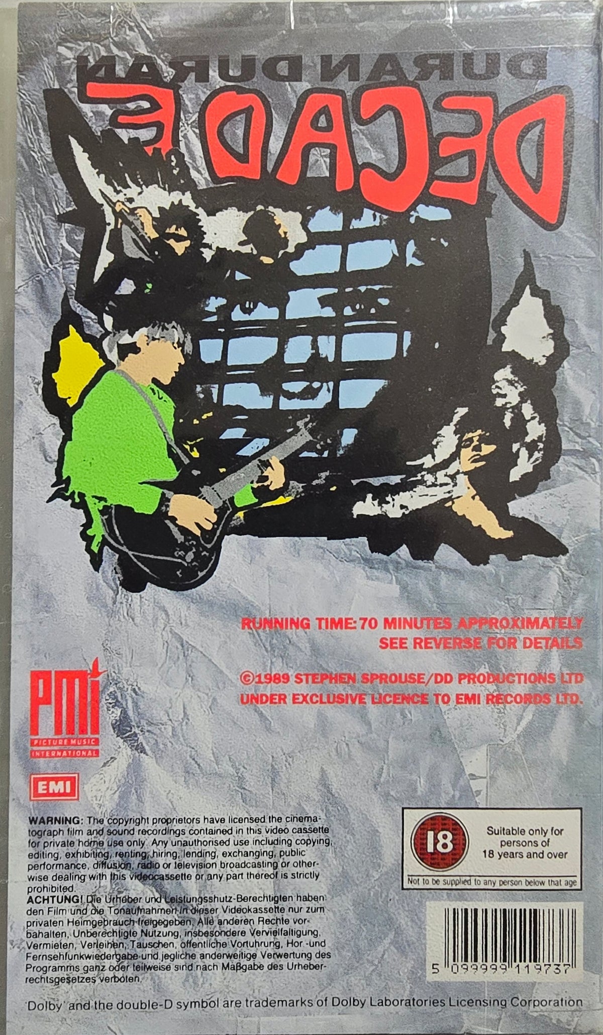 Duran Duran: Decade – VHS PAL Music Video Collection Picture Music International