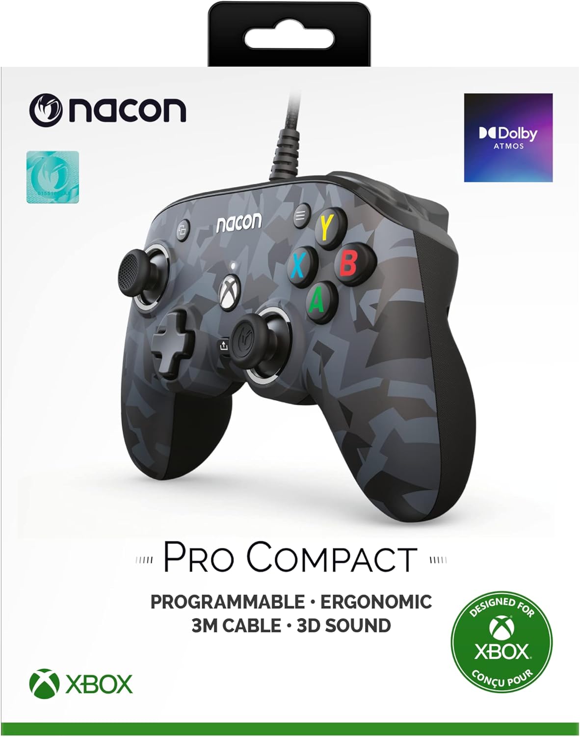 Xbox One, Series S, X  - Nacon Wired PRO Compact Controller (Camo Urban)