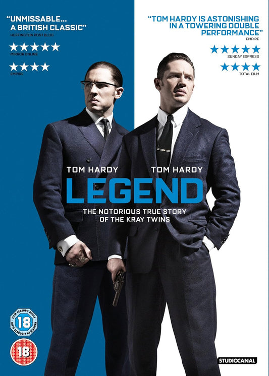 Legend DVD 2015 Tom Hardy Kray Twins Crime Drama Brian Helgeland