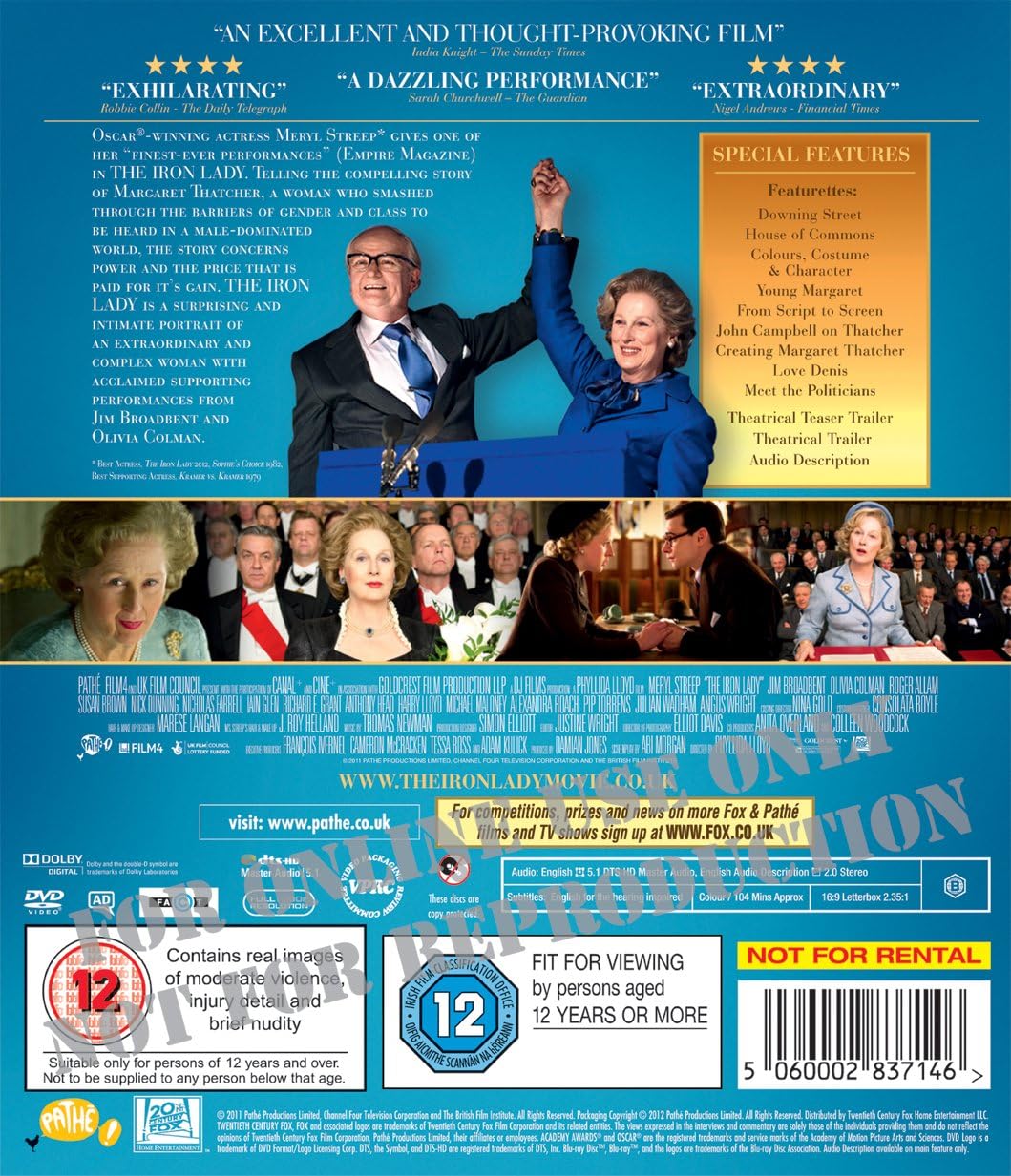 The Iron Lady – Blu Blu-ray