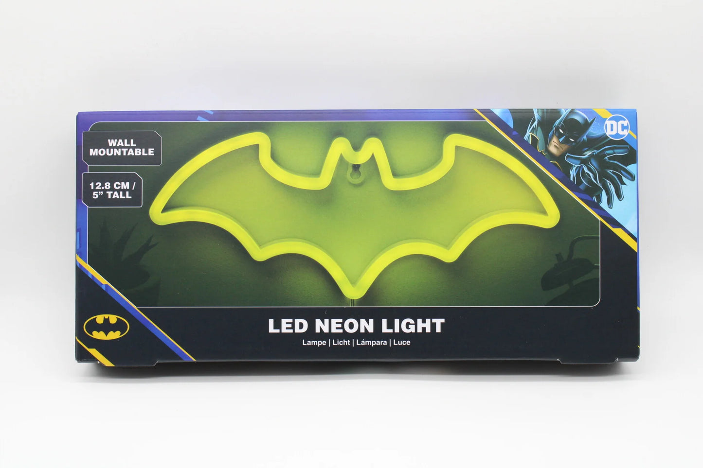 Batman LED Neon Light Officially Licensed DC Comics, Iconic Logo Shaped Lamp