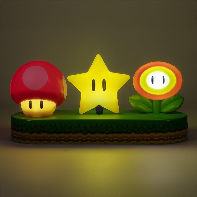 Super Mario Icon Light Officially Licensed Mario Brothers Desk Light Platform