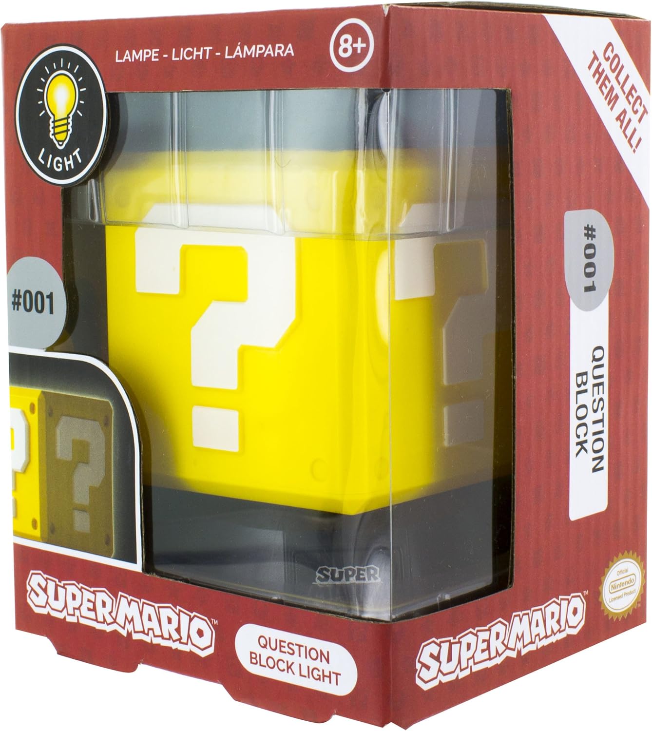 Paladone Question Block 3D Light, Super Mario Bros Officially Licensed