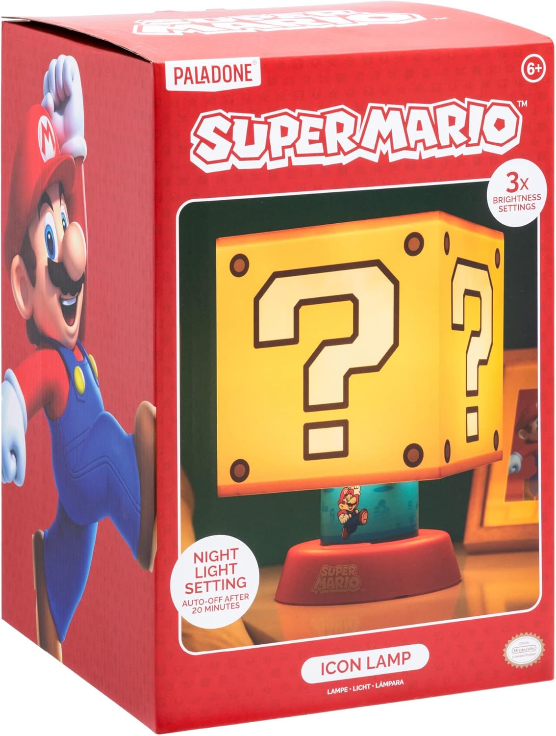 Super Mario Question Block Lamp Officially Licensed Nintendo Merchandise