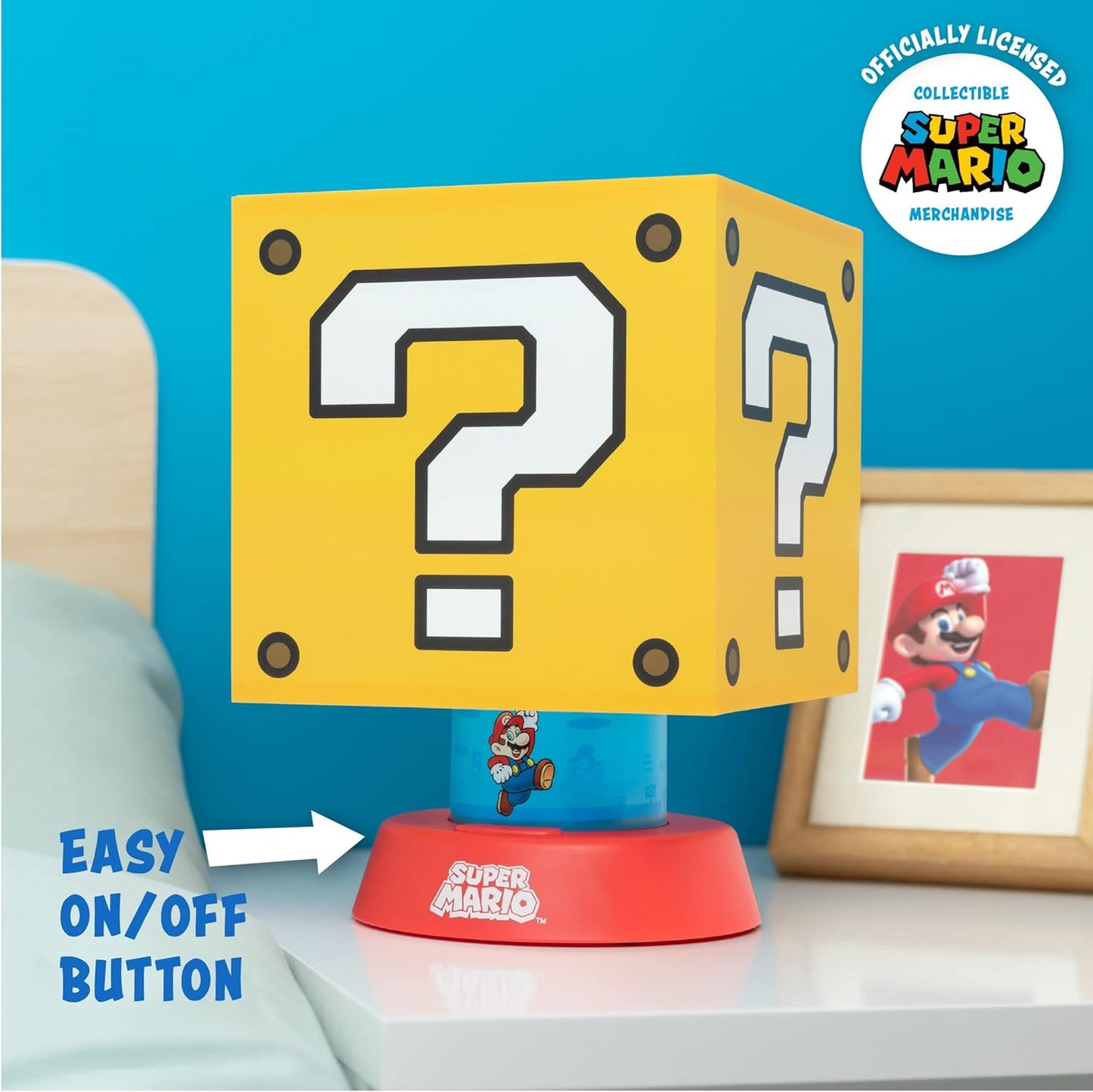 Super Mario Question Block Lamp Officially Licensed Nintendo Merchandise