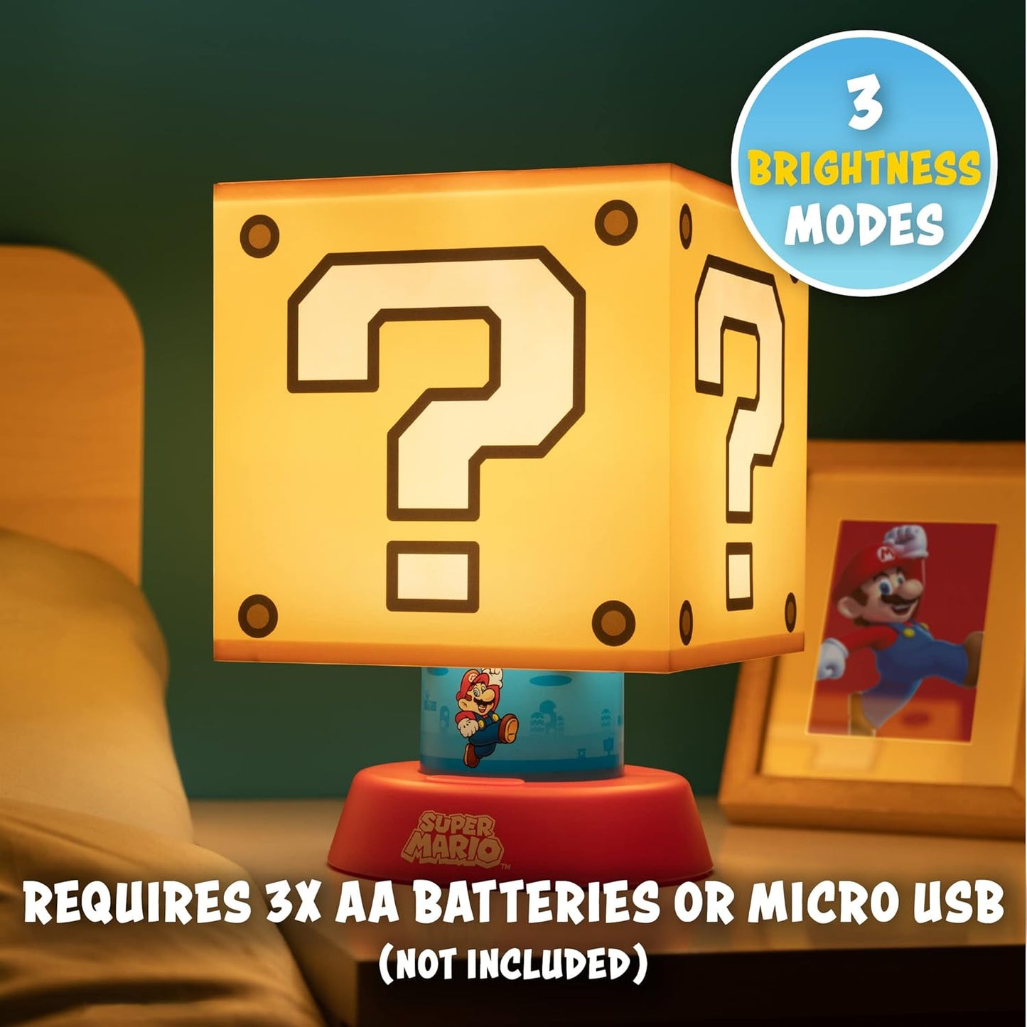 Super Mario Question Block Lamp Officially Licensed Nintendo Merchandise