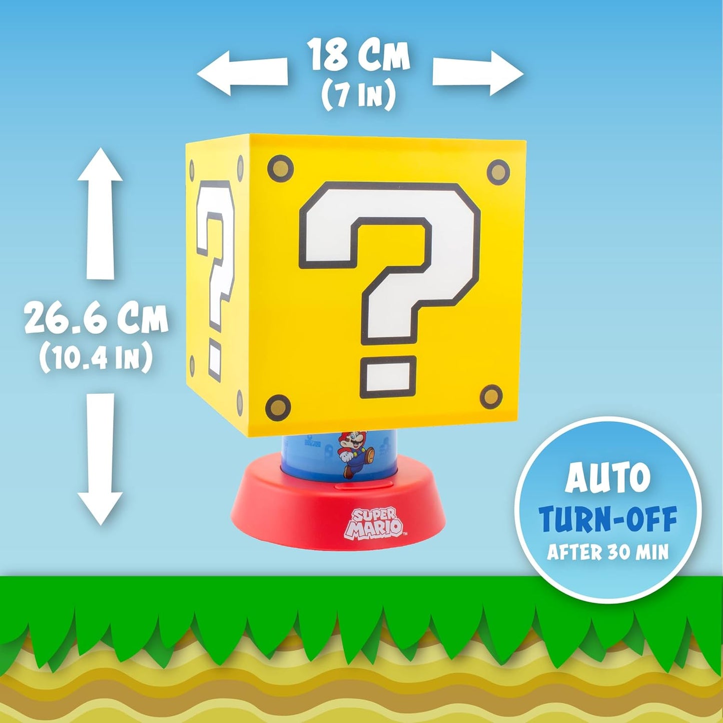 Super Mario Question Block Lamp Officially Licensed Nintendo Merchandise