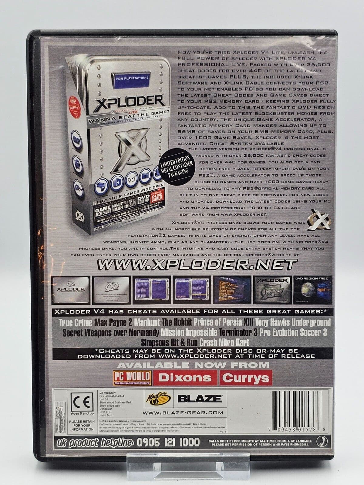 XPLODER V4 LITE Used CIB – PlayStation 2